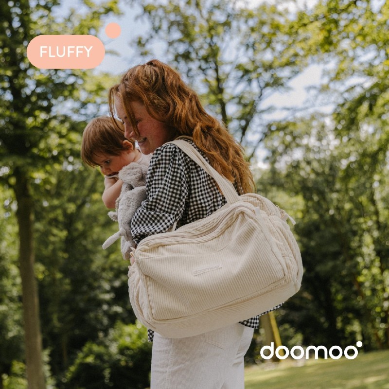 DOOMOO FLUFFY DIAPER BAG SAND - ΤΣΑΝΤΑ ΑΛΛΑΞΙΕΡΑ