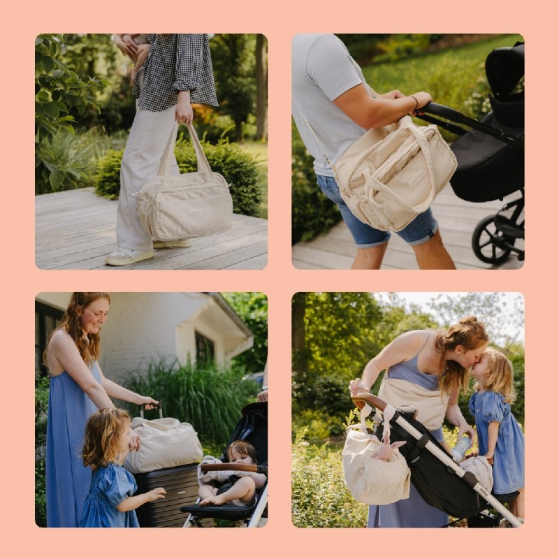 DOOMOO FLUFFY DIAPER BAG SAND - ΤΣΑΝΤΑ ΑΛΛΑΞΙΕΡΑ