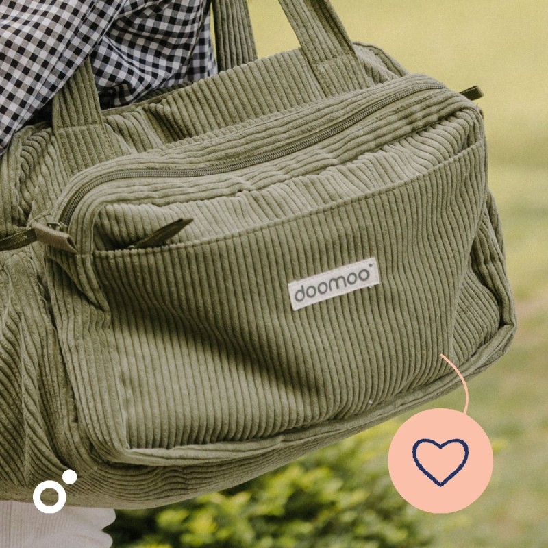 DOOMOO FLUFFY DIAPER BAG KAKHI - ΤΣΑΝΤΑ ΑΛΛΑΞΙΕΡΑ